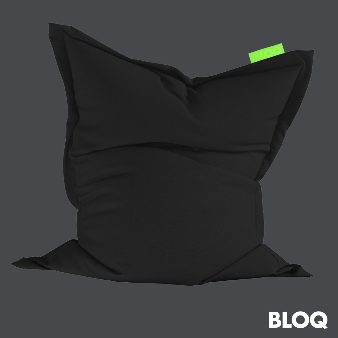 BLOQ Premium Bean Bag: Black Edition