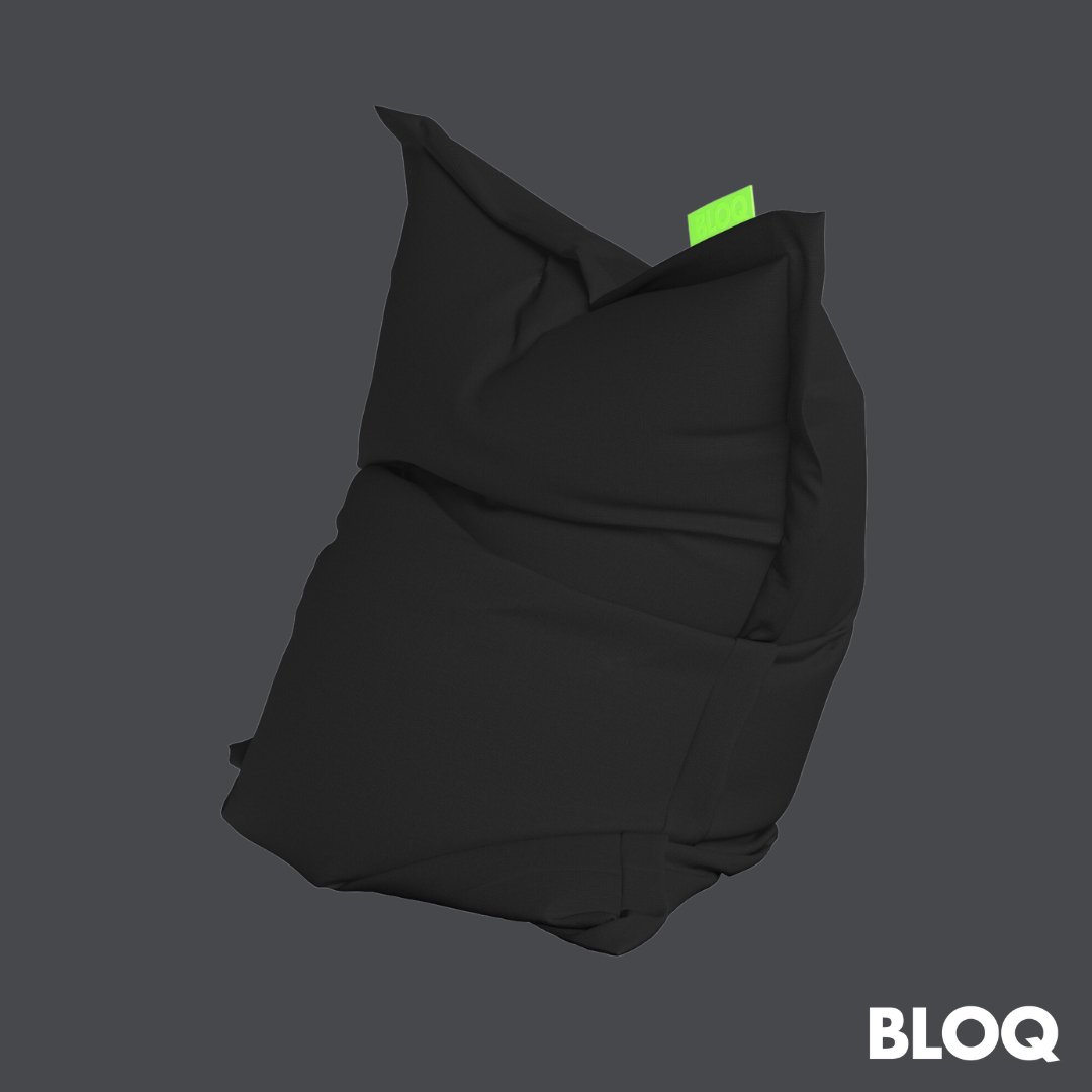 BLOQ Premium Bean Bag: Black Edition