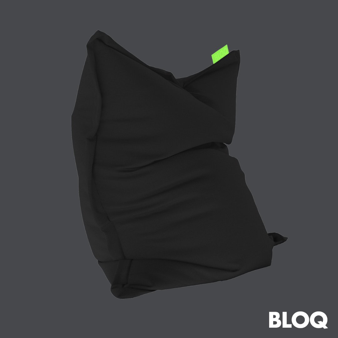 BLOQ Premium Bean Bag: Black Edition