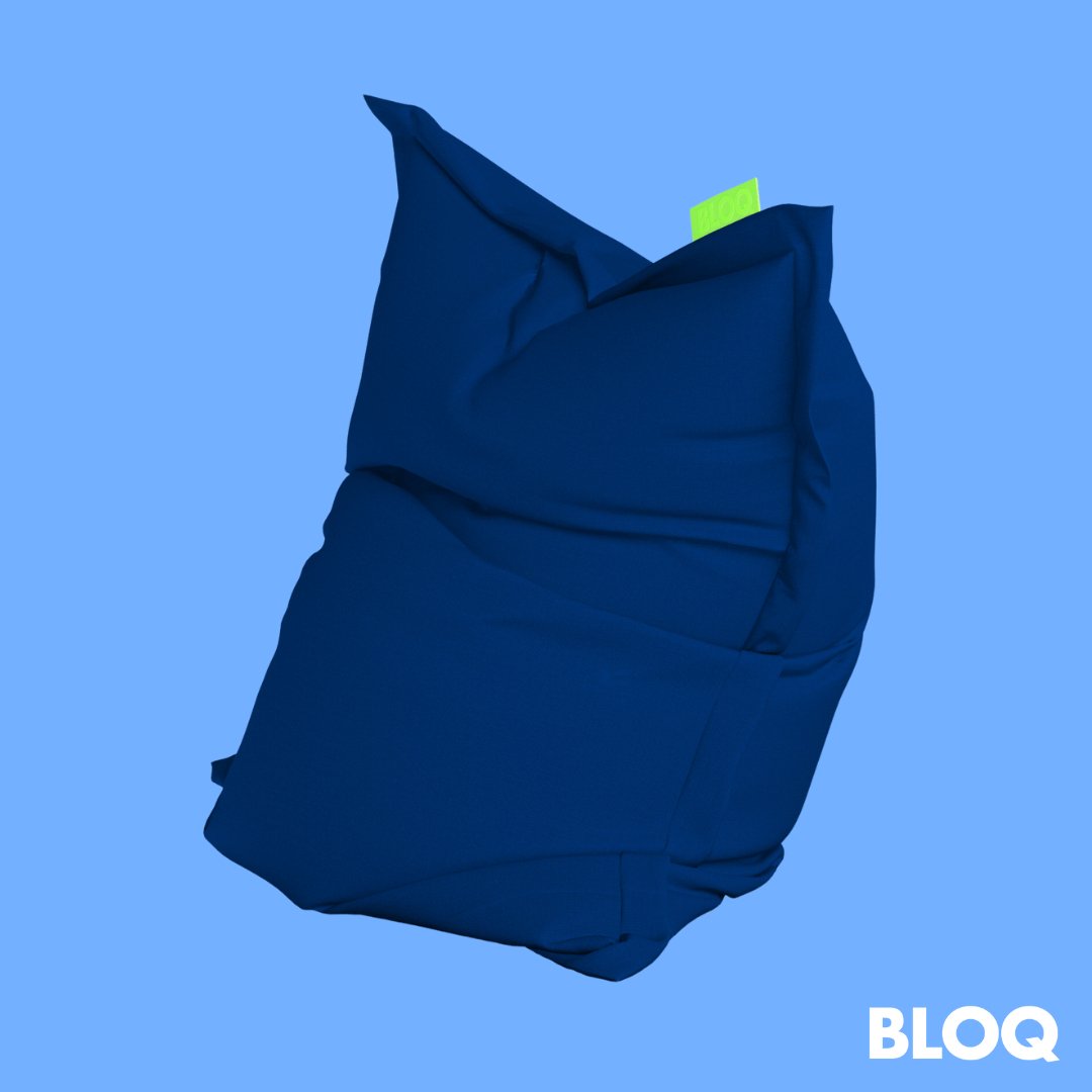 BLOQ Premium Bean Bag: The Navy One