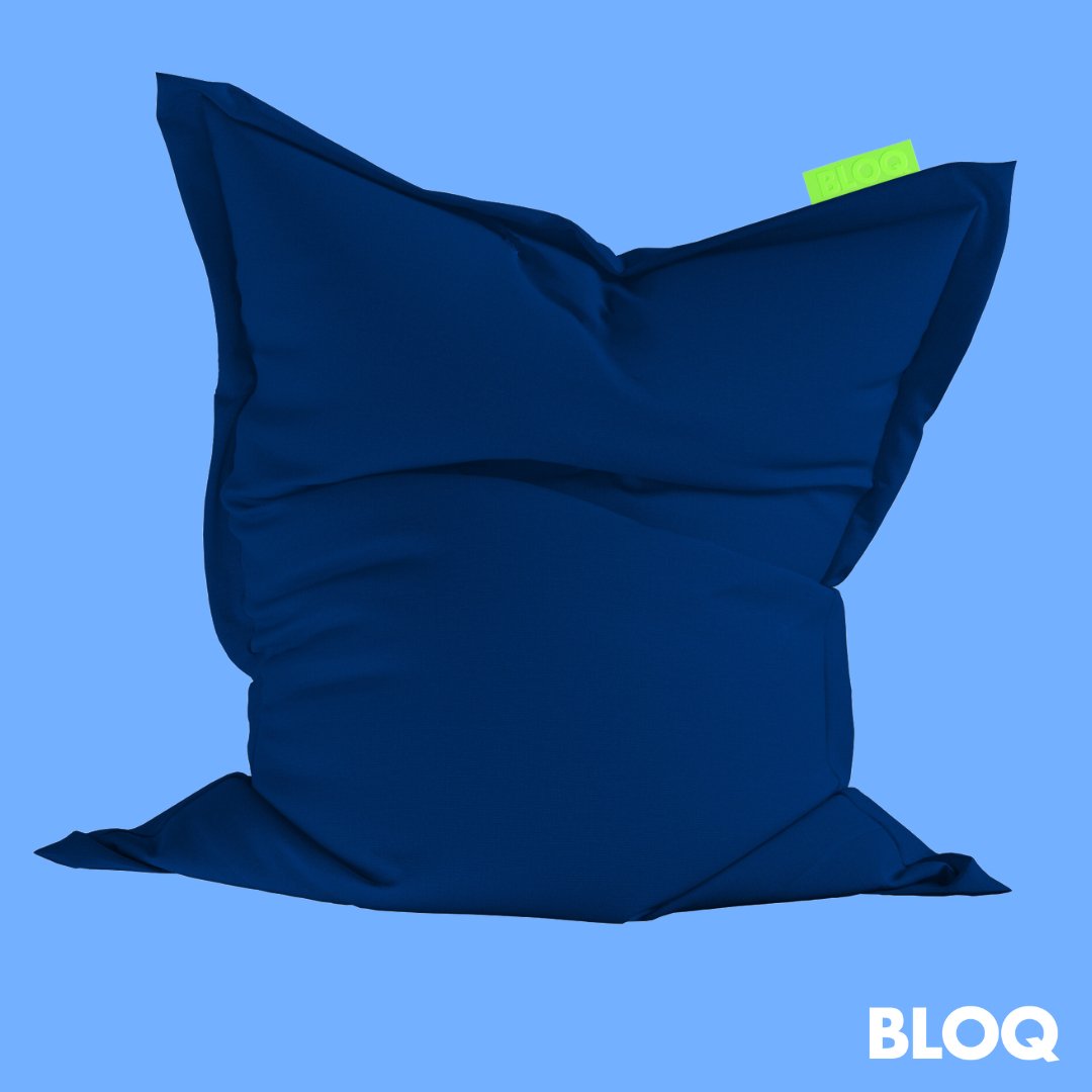 BLOQ Premium Bean Bag: The Navy One